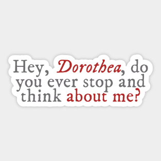 Dorothea lyrics Sticker